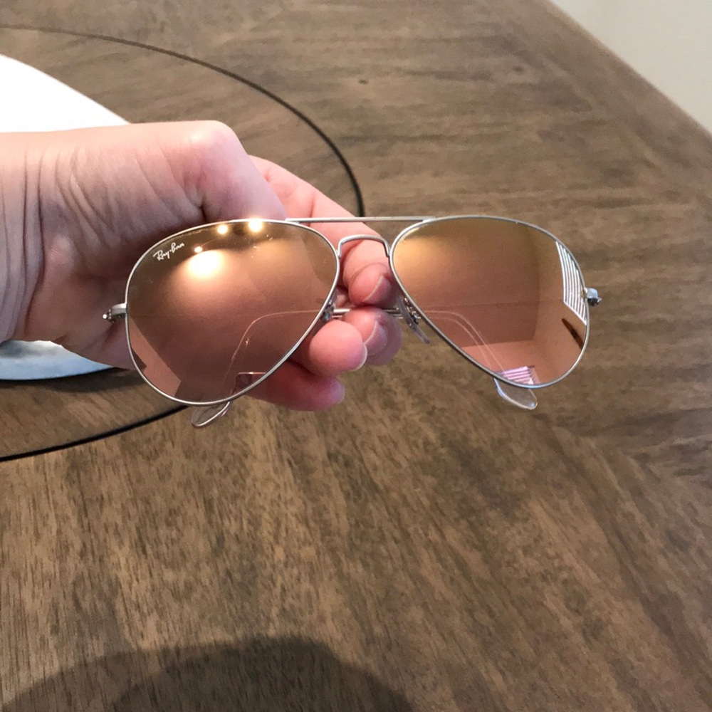 Ray ban aviator pink lens